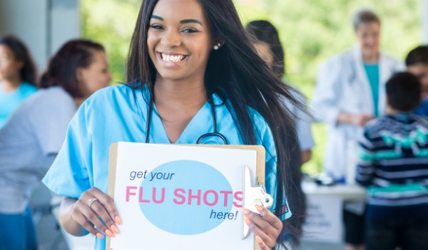 flu shot rewards boost vaccine take up